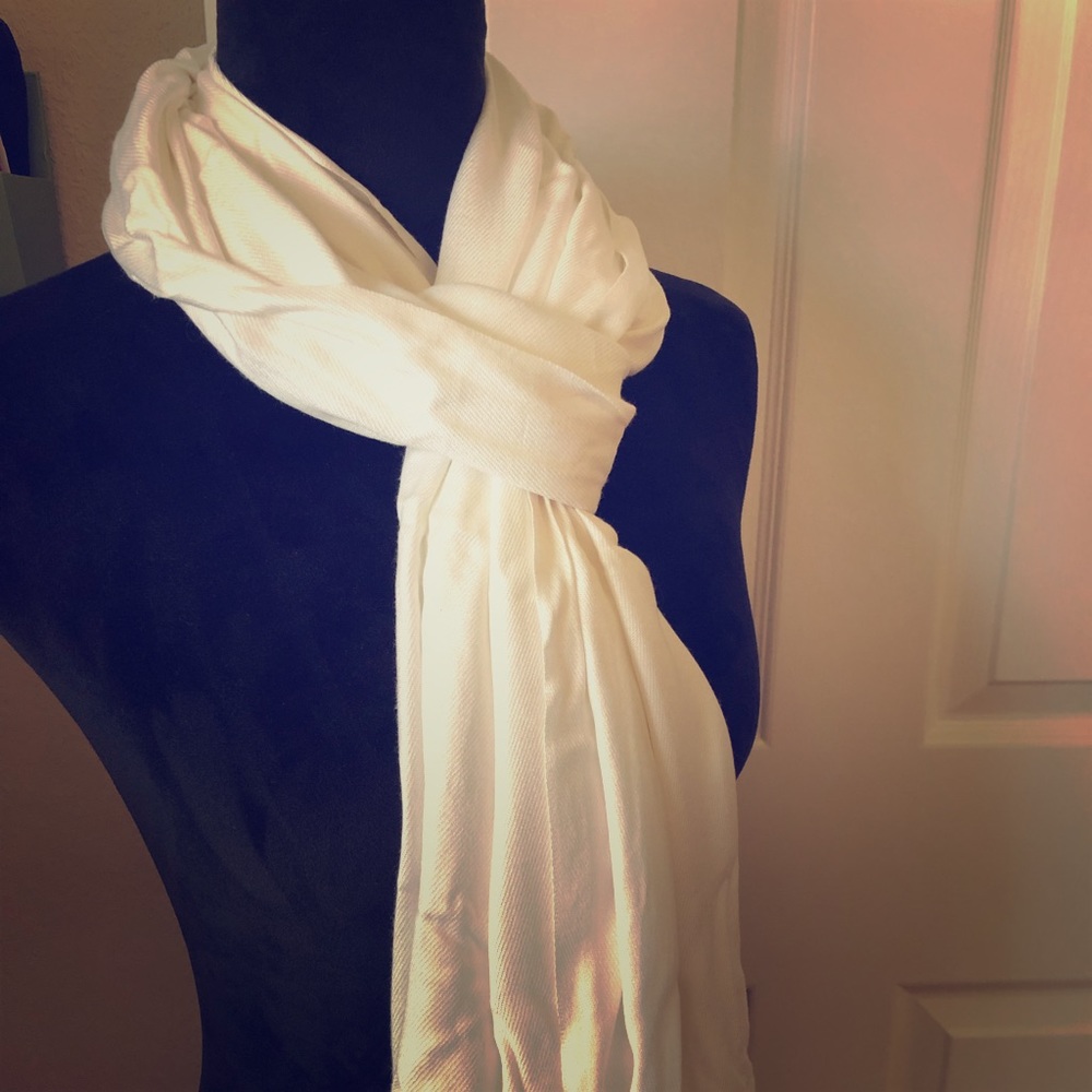 White scarf
